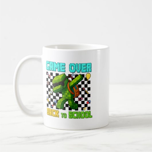 Game Over CK zu School Gamer Funny Kids First Day Kaffeetasse (Links)