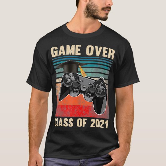 Game Over Class of 2021 Video Games Abschluss Ga T-Shirt (Vorderseite)
