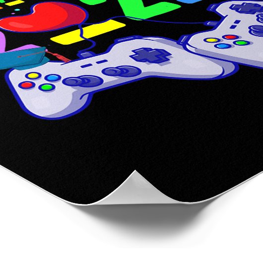 Game Over Class of 2022 Video Games Abschluss Poster (Ecke)