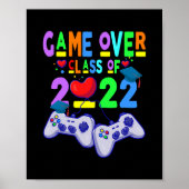 Game Over Class of 2022 Video Games Abschluss Poster (Vorne)