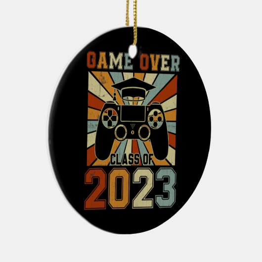 Game Over Class of 2023 Senior Video Games Keramik Ornament (Rechts)