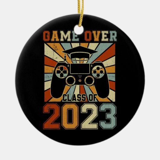 Game Over Class of 2023 Senior Video Games Keramik Ornament (Vorne)