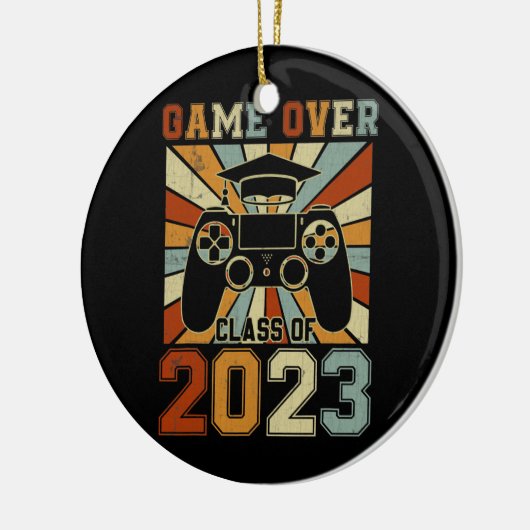 Game Over Class of 2023 Senior Video Games Keramik Ornament (Links)