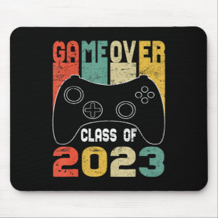 Game Over Class of 2023 Video Games Vintag Gradua Mousepad