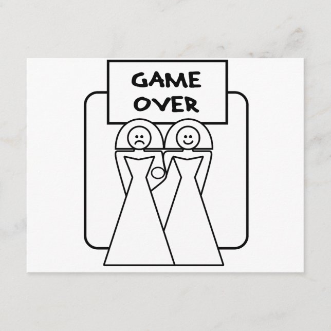 "Game Over" Ehe (homosexuell) (Vorderseite)