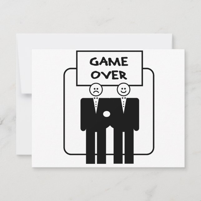 "Game Over" Ehe (homosexuell) (Vorderseite)