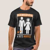 Game over Ehemann Bachelor Party T-Shirt (Vorderseite)