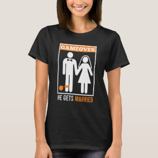 Game over Ehemann Bachelor Party T-Shirt