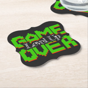 Game Over, erwecke alte Spiele zum Leben und Level Untersetzer