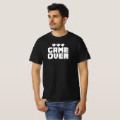 Game Over Funny Gamer Quote T-Shirt (Vorne ganz)