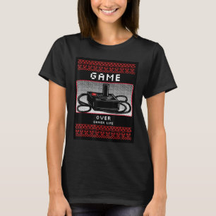Game Over Gamer Leben T-Shirt