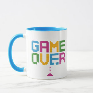 Game Over Gamer Mug – Retro Pixel Gaming Coffee  Tasse