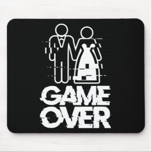 Game Over Glitch Braut Bräutigam Lustige Hochzeit  Mousepad
