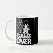 Game Over Glitch Bride Groom Funny Wedding Kaffeetasse (Links)