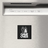 Game Over Glitch Bride Groom Funny Wedding Magnet (In Situ (Geschirrspüler))