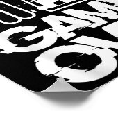 Game Over Glitch Bride Groom Funny Wedding Poster (Ecke)