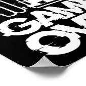 Game Over Glitch Bride Groom Funny Wedding Poster (Ecke)