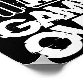 Game Over Glitch Bride Groom Funny Wedding Poster (Ecke)