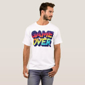 Game Over Glitch Neon T - Shirt Design (Vorne ganz)
