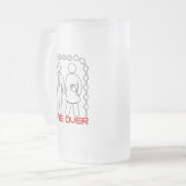 Game over - GO01A 🎮💍 Mattglas Bierglas (Vorderseite Links)