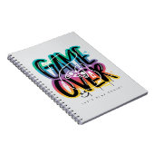 Game over graffiti joystick gamer notizblock (Rechte Seite)