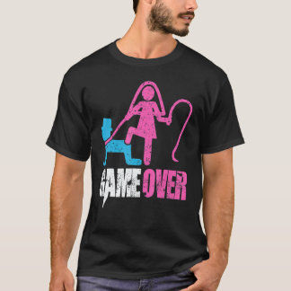 Game Over Hochzeit Braut und Bräutigam Junggeselle T-Shirt