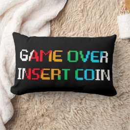 Game Over Insert Coin Lendenkissen