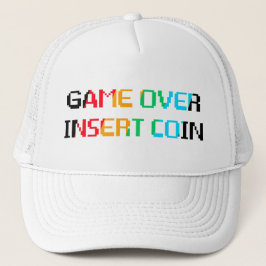 Game Over Insert Coin Truckerkappe