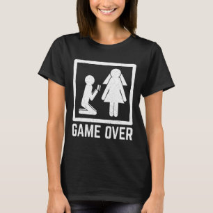 Game Over Junggesellen Abschied Feier Hochzeit Alk T-Shirt