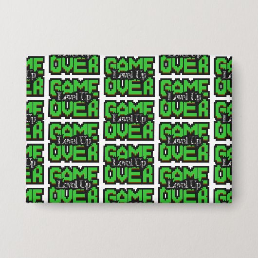 Game Over: Klassische Spiele wiederbeleben & dein Button (Vorderseite)