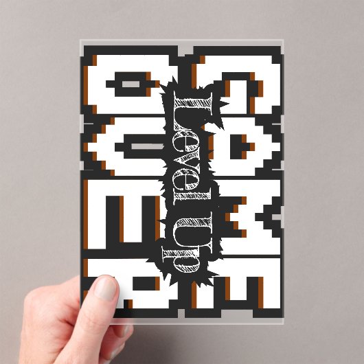 Game Over, Level Up: Pixelige Retro-Spielwelt Acryleinladungen (Insitu (Handheld))