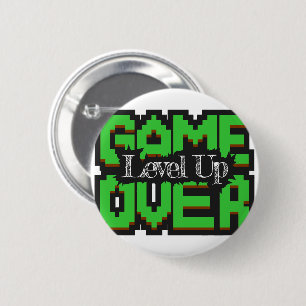 Game Over, Level Up: Pixelige Retro-Spielwelt Button
