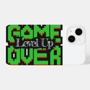Game Over, Level Up: Pixelige Retro-Spielwelt Case-Mate iPhone 14 Hülle