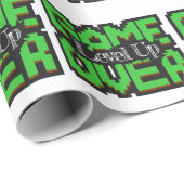 Game Over, Level Up: Pixelige Retro-Spielwelt Geschenkpapier (Rolleneckpunkt)