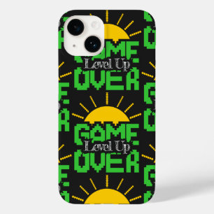 Game Over, Level Up: Retro-Pixel-Block-Abenteuer Case-Mate iPhone 14 Hülle
