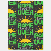 Game Over, Level Up: Retro-Pixel-Block-Abenteuer Magnet (Vorderseite)