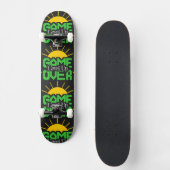 Game Over, Level Up: Retro-Pixel-Block-Abenteuer Skateboard (Vorderseite)