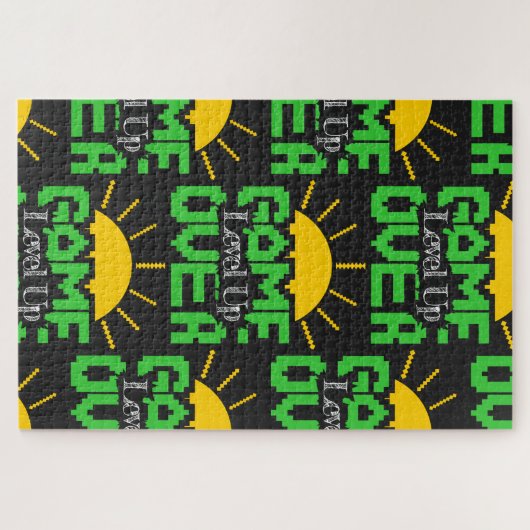 Game Over, Level Up: Retro Pixel Block Adventure Puzzle (Horizontal)