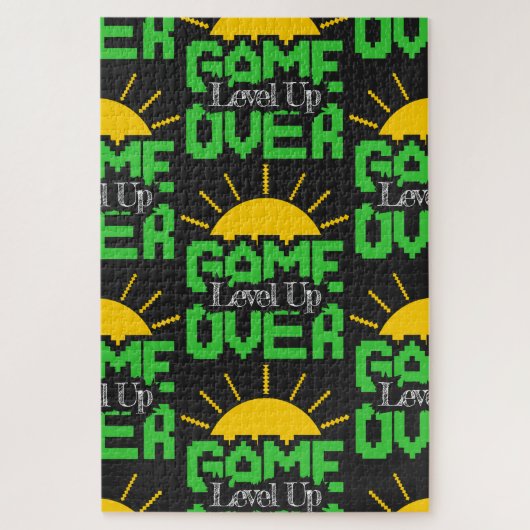 Game Over, Level Up: Retro Pixel Block Adventure Puzzle (Vertikal)