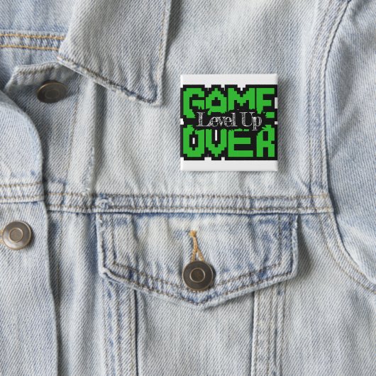 Game Over, Level Up: Retro-Pixel-Sandbox-Abenteuer Button (Beispiel)