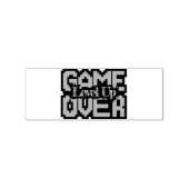 Game Over, Level Up: Retro-Pixel-Sandbox-Abenteuer Gummistempel (Prägung)