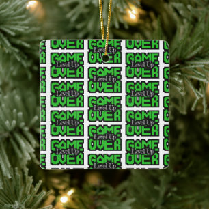 Game Over, Level Up: Retro-Pixel-Sandbox-Abenteuer Keramikornament