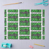 Game Over, Level Up: Retro-Pixel-Sandbox-Abenteuer Seidenpapier (Basteln)