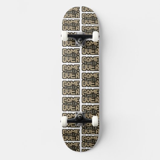 Game Over, Level Up: Retro-Pixel-Sandbox-Abenteuer Skateboard (Vorderseite)