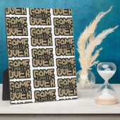 Game Over, Level Up: Retro Pixel Sandbox Adventure Fotoplatte (Seite)