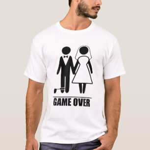 Game Over Lustige Hochzeit Männer Junggesellenabsc T-Shirt