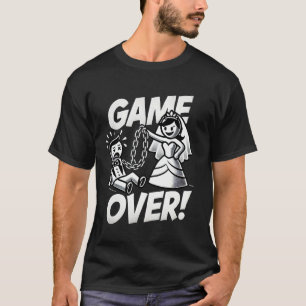 Game Over Lustiges Bräutigam T-Shirt für Junggesel