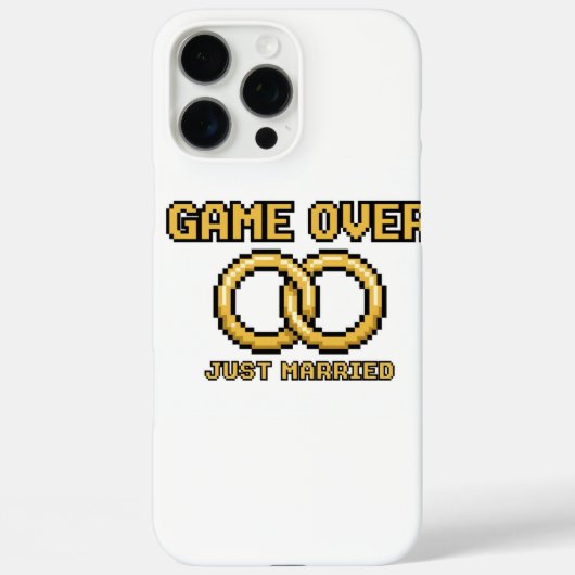 Game Over Married Funny iPhone Case (Rückseite)