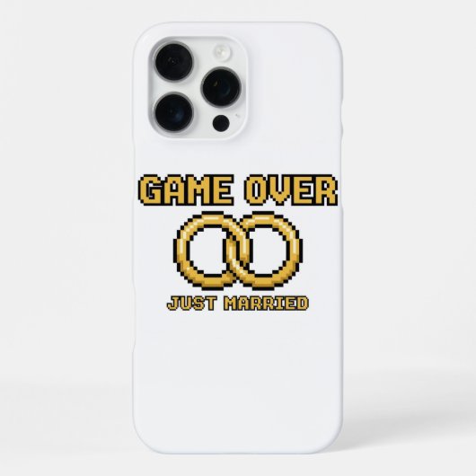 Game Over Married Funny iPhone Case Hülle (Rückseite)