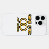 Game Over Married Funny iPhone Case Hülle (Rückseite (Horizontal))